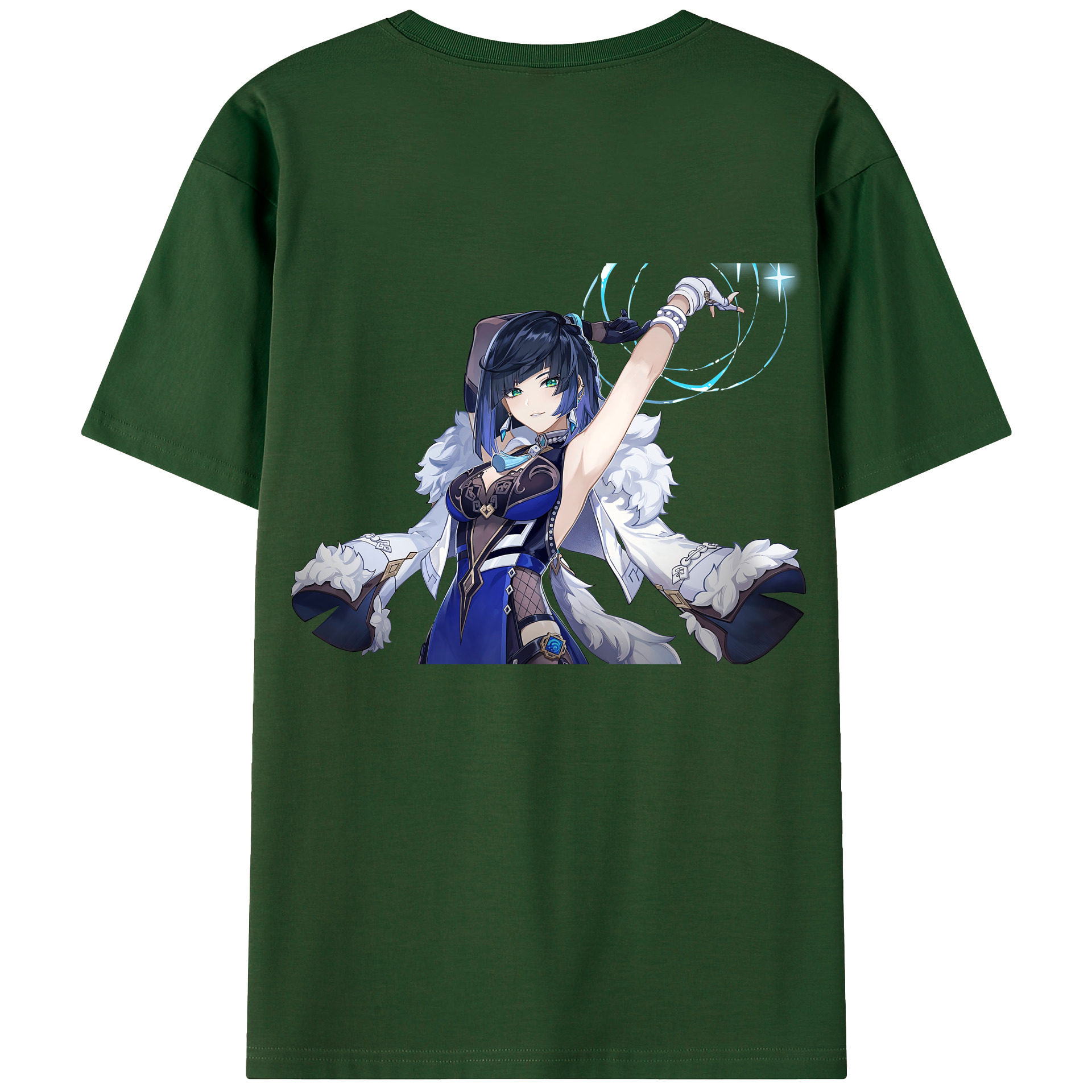 げんし神 夜兰 やらん genshin Yaran 綿100％半袖Tシャツ（背面プリント）